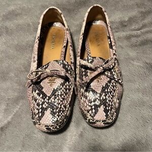 Prada Snake Bow Loafers